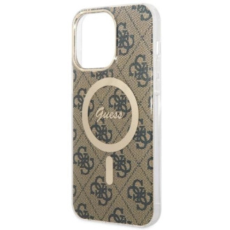 Guess GUHMP14XH4STW iPhone 14 Pro Max 6,7&quot; hnědý/hnědý pevný obal 4G MagSafe