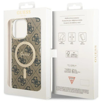 Guess GUHMP14XH4STW iPhone 14 Pro Max 6,7&quot; hnědý/hnědý pevný obal 4G MagSafe