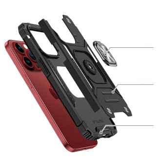 Pouzdro Wozinsky Ring Armor iPhone 15 Pro Max Ring Armor – černé