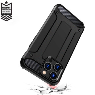 Pouzdro iPhone 15 Pro Hybrid Armor – černé