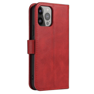 Peněženka se stojánkem pro iPhone 15 Pro Max Magnet Case – červená