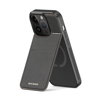 Peněženka 3v1 se stojánkem pro iPhone 14 Pro MagSafe RFID Blocker Dux Ducis Rafi Mag - černá