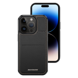 Peněženka 3v1 se stojánkem pro iPhone 14 Pro MagSafe RFID Blocker Dux Ducis Rafi Mag - černá