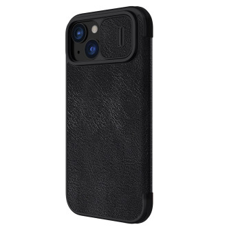 Nillkin Qin Pro Leather Flip Cover Cover Case pro iPhone 15 – černý