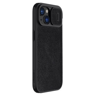 Nillkin Qin Pro Leather Flip Cover Cover Case pro iPhone 15 – černý