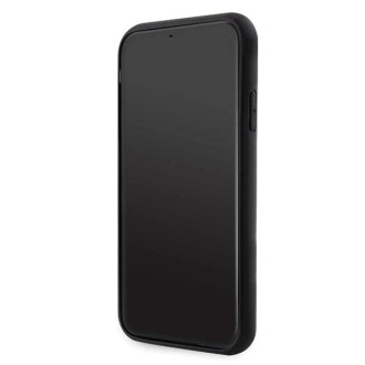 Karl Lagerfeld KLHCN61G2CPK iPhone 11 / Xr 6,1" černý/černý pevný obal Glitter Choupette Patch