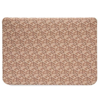 Pouzdro Guess GCube Stripes pro 14&quot; notebook - hnědé