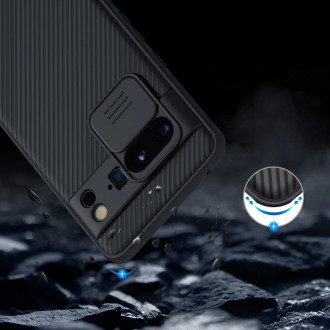 Pouzdro Nillkin CamShield Pro s krytem fotoaparátu pro Google Pixel 8 Pro – modré