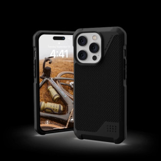 UAG Metropolis LT - ochranný obal pro iPhone 14 Pro Max, kompatibilní s MagSafe (kevlar-černý)