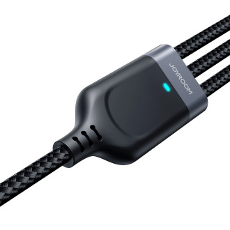 Joyroom Multi-Use Series 3-v-1 kabel S-1T3018A18 Lightning USB-C micro USB 30 cm – černý