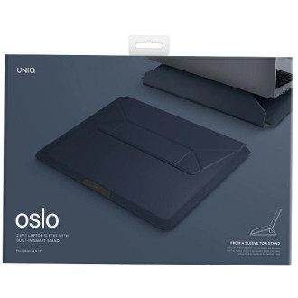 Pouzdro Uniq Oslo laptop Sleeve 14&quot; - tmavě modrá