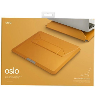 Uniq Oslo pouzdro na notebook 14&quot; hořčičné/hořčičné