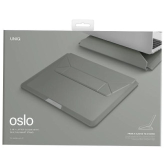 Pouzdro Uniq Oslo laptop Sleeve 14&quot; - zelené