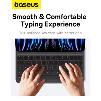 Pouzdro klávesnice Baseus Brilliance Series pro iPad Pro 12,9´´ (2022/2021/2020/2019) + USB-C kabel – černý
