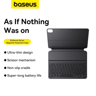 Pouzdro klávesnice Baseus Brilliance Series pro iPad Pro 12,9´´ (2022/2021/2020/2019) + USB-C kabel – černý