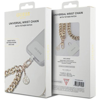 Guess GUOUCBMC4MD Universal Big Hand Strap pouzdro - zlaté 4G Charm