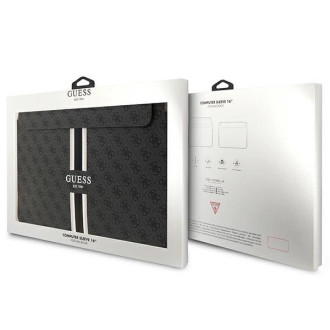 Pouzdro Guess GUCS16P4RPSK 16&quot; černo/černé 4G potištěné pruhy