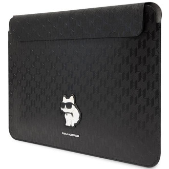 Karl Lagerfeld Sleeve KLCS16SAKHPCK 16&quot; pouzdro - černé Saffiano Monogram Choupette