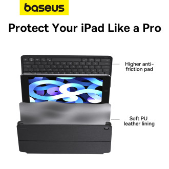 Pouzdro klávesnice Baseus Brilliance Series pro iPad 10,2´´ (2019/2020/2021) + USB-C kabel – černý