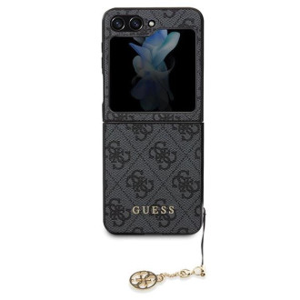 Pouzdro Guess 4G Charms Collection pro Samsung Galaxy Z Flip 5 - šedé