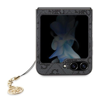 Pouzdro Guess 4G Charms Collection pro Samsung Galaxy Z Flip 5 - šedé