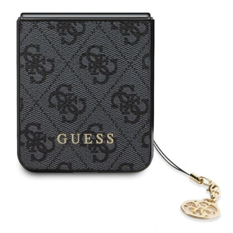 Pouzdro Guess 4G Charms Collection pro Samsung Galaxy Z Flip 5 - šedé