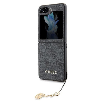 Pouzdro Guess 4G Charms Collection pro Samsung Galaxy Z Flip 5 - šedé