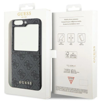 Pouzdro Guess 4G Charms Collection pro Samsung Galaxy Z Flip 5 - šedé