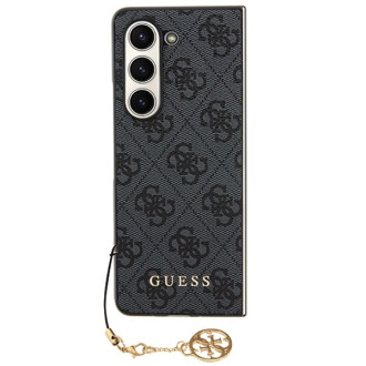 Guess GUHCZFD5GF4GGR F946 Z Fold5 šedé/šedé pevné pouzdro 4G Charms Collection