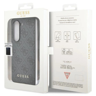 Guess GUHCZFD5GF4GGR F946 Z Fold5 šedé/šedé pevné pouzdro 4G Charms Collection