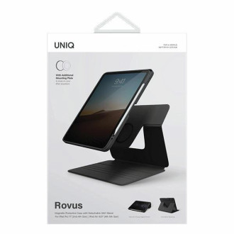 Uniq Rovus pouzdro pro iPad Pro 11 (2021-2022) / Air 10,9&quot; (2020-2022) - černé magnetické pouzdro