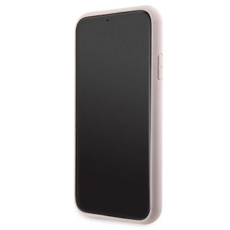 Pouzdro Guess GUHCN61P4TDSCPP pro iPhone 11 / Xr - růžové crossbody 4G kovové logo