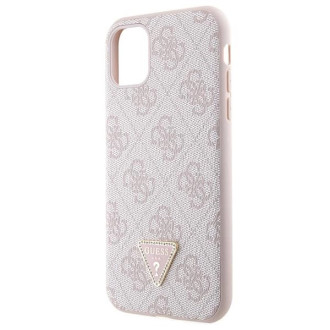 Pouzdro Guess GUHCN61P4TDSCPP pro iPhone 11 / Xr - růžové crossbody 4G kovové logo