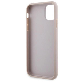 Pouzdro Guess GUHCN61P4TDSCPP pro iPhone 11 / Xr - růžové crossbody 4G kovové logo
