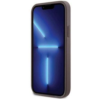 Pouzdro Guess GUHCP12MP4TDSCPW pro iPhone 12 / 12 Pro – hnědé crossbody 4G kovové logo
