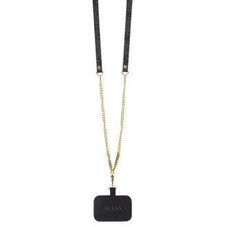 Pouzdro Guess GUHCP13LP4TDSCPK pro iPhone 13 Pro / 13 - černé Crossbody 4G kovové logo