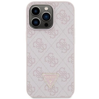 Pouzdro Guess GUHCP13LP4TDSCPP pro iPhone 13 Pro / 13 - růžové Crossbody 4G kovové logo