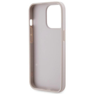 Pouzdro Guess GUHCP13LP4TDSCPP pro iPhone 13 Pro / 13 - růžové Crossbody 4G kovové logo