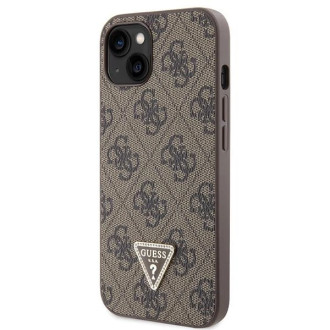 Pouzdro Guess GUHCP13MP4TDSCPW pro iPhone 13 - hnědé Crossbody 4G kovové logo