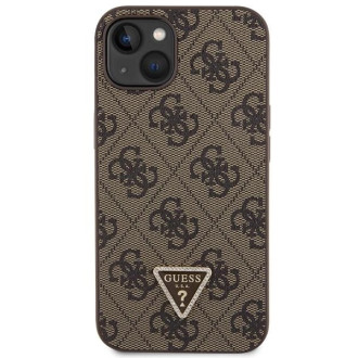 Pouzdro Guess GUHCP13MP4TDSCPW pro iPhone 13 - hnědé Crossbody 4G kovové logo