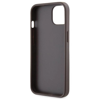 Pouzdro Guess GUHCP13MP4TDSCPW pro iPhone 13 - hnědé Crossbody 4G kovové logo