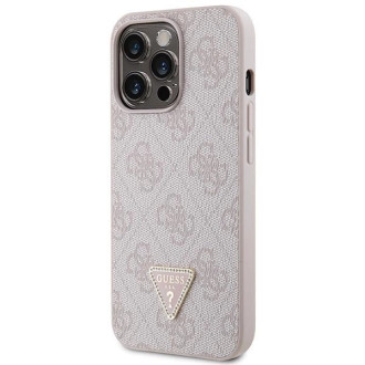 Pouzdro Guess GUHCP13XP4TDSCPP pro iPhone 13 Pro Max 6,7&quot; - růžové Crossbody 4G kovové logo
