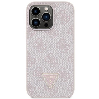 Pouzdro Guess GUHCP13XP4TDSCPP pro iPhone 13 Pro Max 6,7&quot; - růžové Crossbody 4G kovové logo