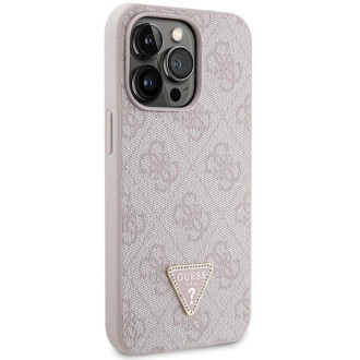 Pouzdro Guess GUHCP13XP4TDSCPP pro iPhone 13 Pro Max 6,7&quot; - růžové Crossbody 4G kovové logo