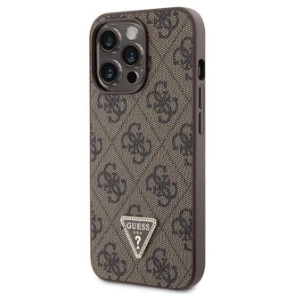 Pouzdro Guess GUHCP13XP4TDSCPW pro iPhone 13 Pro Max 6,7&quot; - hnědé Crossbody 4G kovové logo