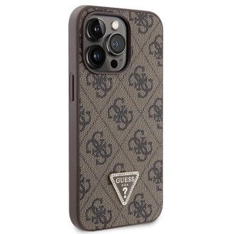 Pouzdro Guess GUHCP13XP4TDSCPW pro iPhone 13 Pro Max 6,7&quot; - hnědé Crossbody 4G kovové logo