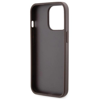 Pouzdro Guess GUHCP13XP4TDSCPW pro iPhone 13 Pro Max 6,7&quot; - hnědé Crossbody 4G kovové logo