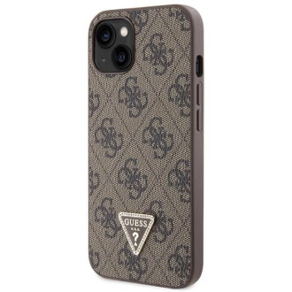 Pouzdro Guess GUHCP14SP4TDSCPW pro iPhone 14 - hnědé Crossbody 4G kovové logo
