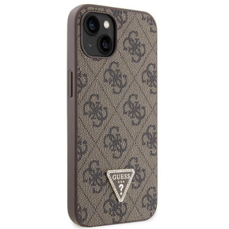 Pouzdro Guess GUHCP14SP4TDSCPW pro iPhone 14 - hnědé Crossbody 4G kovové logo