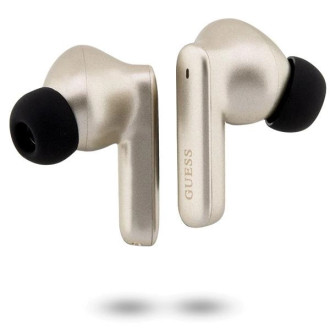 Bluetooth sluchátka Guess GUTWST50ED TWS + dokovací stanice - zlatá Classic EST